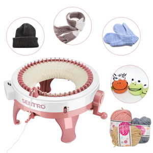 ✨[LOCAL STOCK]✨48 Needles Smart Weaving Loom Round Knitting Machines Knitting Board Rotating Double Knit Loom for Sock Hat