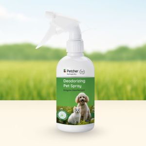 Petcher Litter Area and Pet Toilet Deodorizer Spray 500ml – Enzyme Odor Remover and Cleaner for Urine and Waste