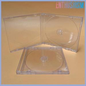 【Enthusiasm】🌟🌟【Hot Sale】🎈 1PCS ReadStar Transparent Plastic Single Piece disc case CD case thickened CD DVD disc box Disc box
