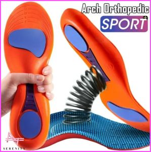 SERENITY 1Pair Sports Running Insoles for Men Shoes Sole Flat Foot Arch Support Orthopedic Insoles for Women Shock Absorption Massage Cushion