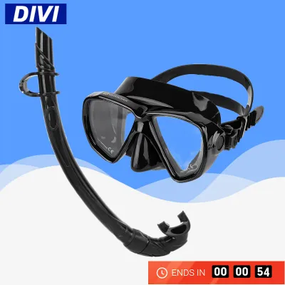 Shining Snorkeling Set for Adult Snorkel Scuba Diving Mask Tempered Glass Diving Googles Anti-Splash