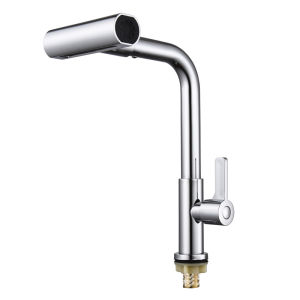 Vòi Bếp Inox Cổ Điển Phong Cách Thác Nước Tay Cầm Đơn Với Bề Mặt Chải Cho Bồn Rửa Rau Củ 4 chế độ nước lạnh cao cấp