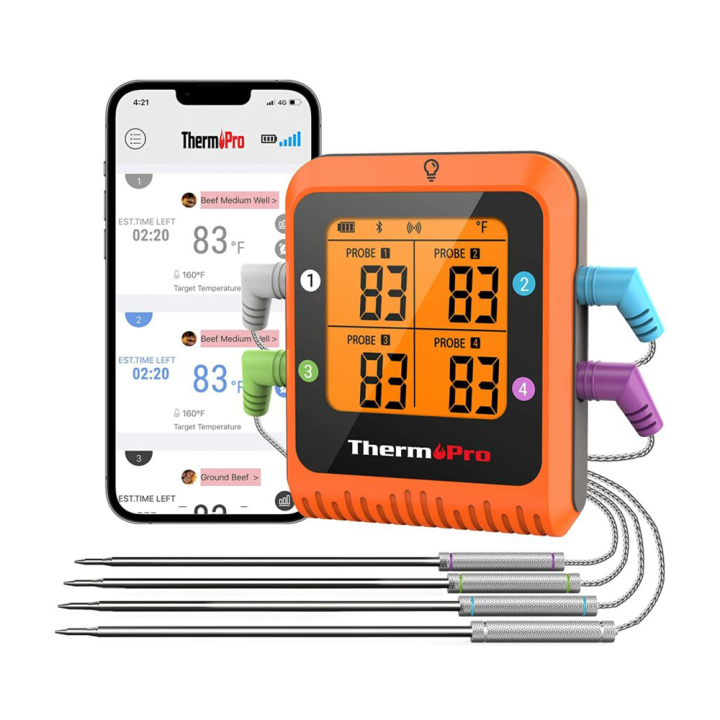 ThermoPro%20TP930%20Wireless%20and%20Rechargeable%20Meat%20Thermometer%20with%20IPX4%20Splash%20Resistance,%204%20Color-coded%20Probes,%20Grill%20Thermometer,%20Alarm%20and%20Timer%20for%20Grills,%20Ovens%20and%20Countertop%20Cooking%20%7C%20JG%20Superstore%20-%20Image%205