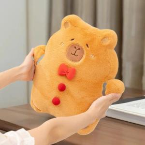 💥【Special price】💥UWO 1ชิ้นตุ๊กตายัดไส้ตัวการ์ตูนคริสต์มาสใหม่ capybara ขนมปังขิงคนตุ๊กตาของเล่นนุ่มน่ารักตกแต่งบ้านของขวัญสำหรับเด็ก