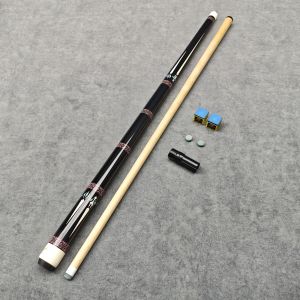 11.5/13mm Cue Stick 1/2 Double Section Maple Wood Billiard Cue Stick Non-slip Grip Large Head Journey Pool Cue Stick 8/9 Pointed Snooker Pool Stick