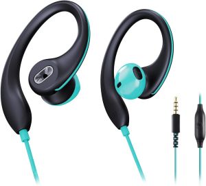 New R12 Wired Earphones 3.5mm Over-Ear Sports Earphones for IPhone and Xiaomi Smartphones in-Ear Earphones with HD Microphone