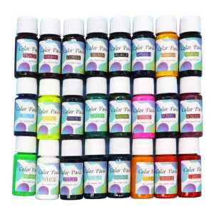 24 Colours 10ml Epoxy Resin Colouring Paste Set Pigment for Resin Color Art Jewelry Resin DIY Art Casting Making