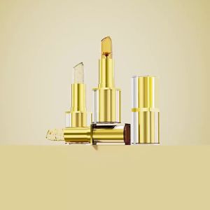 HelloKiss Gold Crystal Ph Lipstick Temperature-Sensitive Color Changing Lipstick Long-Lasting Moisturizing Formula & Plumping Effect Transfer-Proof Lip Balm