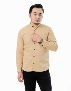 KEMEJA POLOS KERAH SHANGHAI PRIA KEMEJA KEMCO POLOS PANJANG