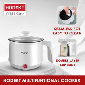 [Malaysia Plug] HODEKT 1.8L Electric Hot Pot Electric Cooker Small soup pot Non Stick Ceramic Frying Pan Rice Portable Mini Rice Cooker Pot Periuk Nasi Stainless Steel Electric Cooking Pot rice cooker pot cooking