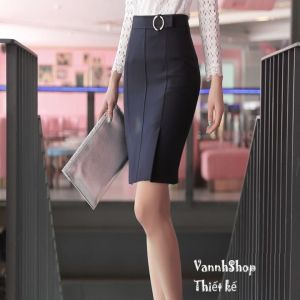 Chân váy nữ công sở dài 50cm phong cách thanh lịch - Vannhshop MS019