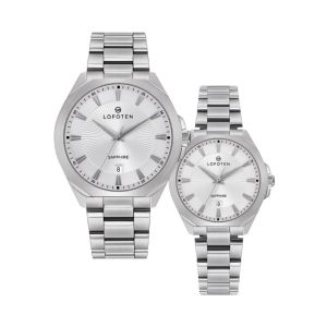 Jam Tangan Couple Analog Lofoten F-8112M/L - Kaca Sapphire Garansi 1 tahun