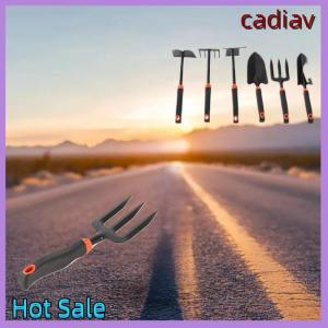 cadiav Garden Tools Cultivator Weeding Tool With Ergonomic Handle For Lawn Garden Farm Transplanting For Gardening Bonsai Tools
