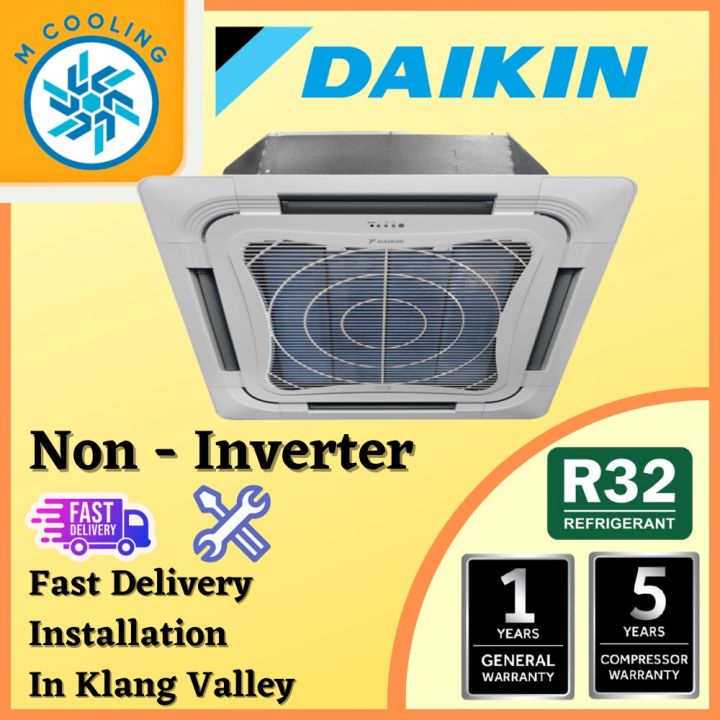 Installation Daikin Ceiling Cassette Non Inverter R32 Fcc Include With Wifi Adaptor 4 5 1028