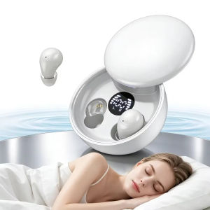 Beiziye Tai nghe bluetooth không dây thiết kế nhỏ gọn chống ồn tai nghe nhét tai ẩn dùng khi ngủ và đi du lịch