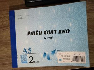 Phiếu xuất kho 2 liên A5-Giấy Carbon Viết 1 Lần Ra 2 Bản Xé Rời Tiện Lợi