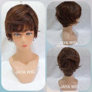 Wig Rambut Palsu Wanita Model Pendek