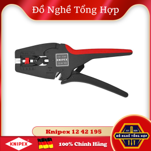 Kìm Tách Cáp Điện Dẹp & Tròn MultiStrip10 KNIPEX 12 42 195 – Chính Hãng Đức (Germany)