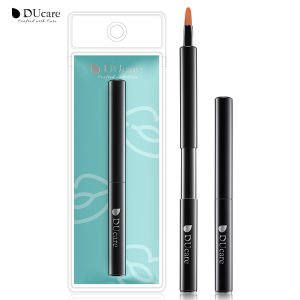 DUcare Lip Brush Retractable Professional Lipstick Brush Travel Portable Vanity lip scrub brush Gloss Makeup Brush Tool (Black)【Post in 24 Hours & 90 days Warranty Services】