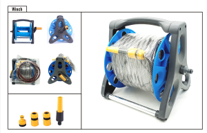 2022 Garden Hose Reel 20 Meter (with pipe Connector) And Handle or wall mounted with Free 1.5M Inlet Hose / Water Hose Reel {Fast delivery and local warranty}