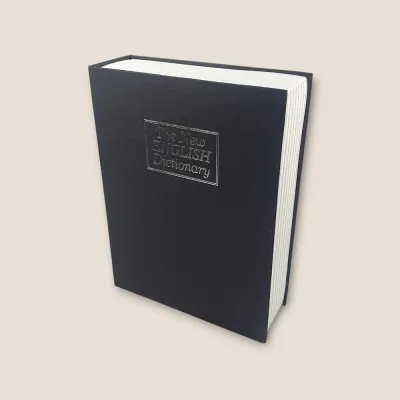 HOMESAFE Brankas bentuk Buku penyimpanan uang tahan api ukuran jumbo sedang kecil Key Lock Hidden