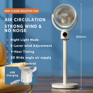 Rotatable Kipas Camping Charging fan Retractable Remote control stand Fan with light Desk Outdoor Portable Kipas USB