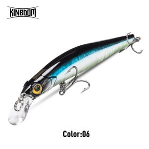 Kingdom Hot KINGART Jerkbaits Mồi Câu Cá 60mm 80mm 95mm 105mm 6g 9g 14g 18.6g Minnow Chìm ABS Mồi Cứng Mồi Câu Cá Wobblers Cho Bass Cá Rô Pike Barracuda Cá Hồi
