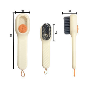 Sikat Sepatu Multifungsi Dengan Lubang Detergen Sikat Sabun Otomatis 2in1 Bulu Lembut Sikat Premium Pembersih Sendal Sepatu Baju ptt