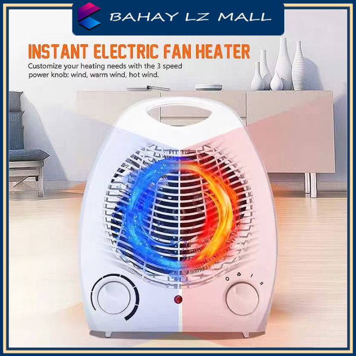 Electric Small Space Heater in Heating Cooling Thermostat Heater  Portable Hot and Cold Fan Lazada PH
