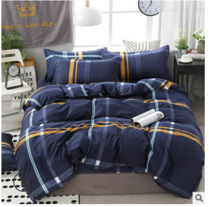 ❤COD❤ 4 in 1 Bedding Set Single/ Queen/ King Size Pillowcase Bedsheet Duvet Cover Comforter Cover