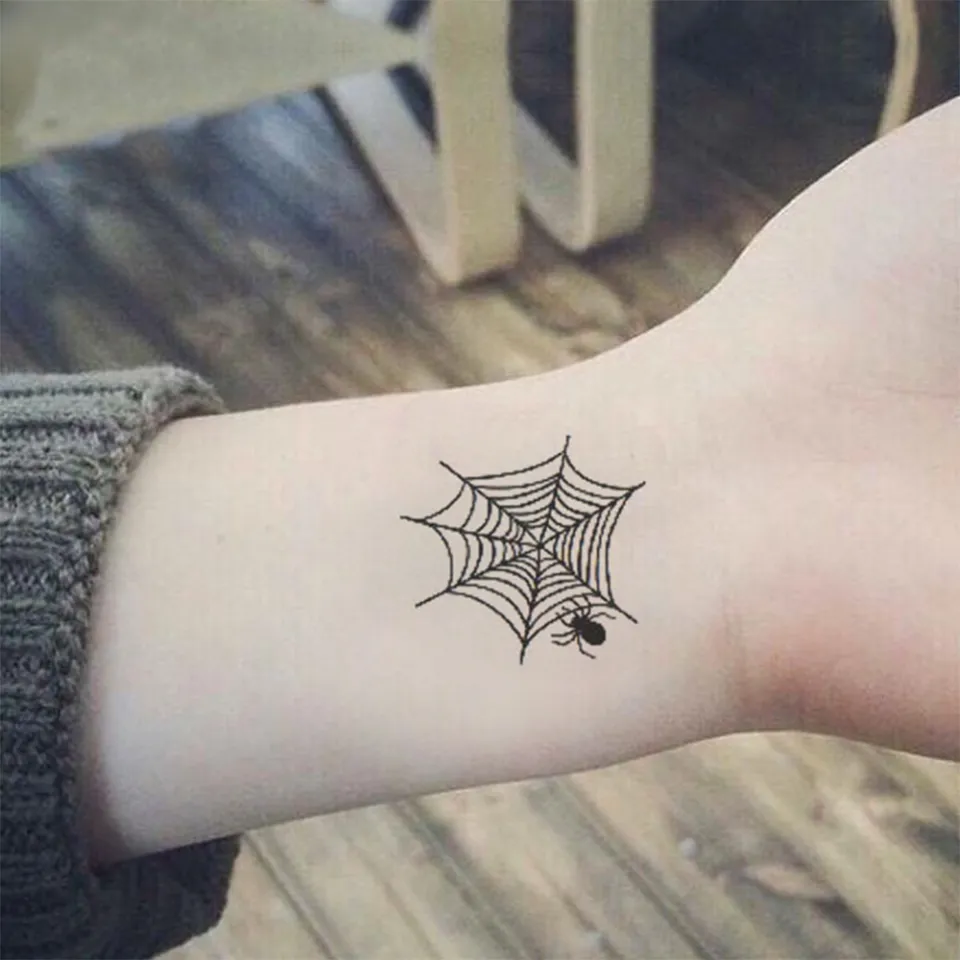 3 pcs Spider Hình xăm dán không thấm nước bền lâu kéo tuần Tattoo thời xăm  Cool tạm đến 2 Girl Hình dài dán Fake S5U0 | Lazada.vn