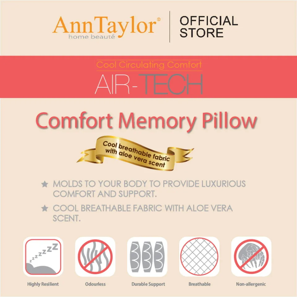 Ann Taylor Air Tech Comfort Memory Pillow Lazada