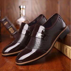 Sepatu Pantofel Pria Pantofel Tanpa Tali Hitam Fantofel Kerja Kantor Murah Terbaru 080