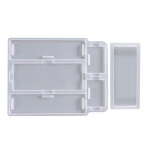 Dominoes Box Resin Molds Silicone Storage Mold Epoxy Casting for Case Mold 19x15cm Rectangular DIY Silicone Mold
