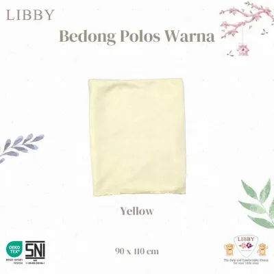 LIBBY Bedong Motif Timeless Garis | Rocco Boy | Polos Warna Uk. 110x90 & 105x85cm [1pcs] - Swaddle