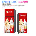 Stiker Kulkas 1 Pintu dan Sticker Kulkas 2 Pintu Ice Cream. 