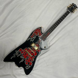 Custom Gretsch  ZZ Top G6199 Billy Bo Jupiter built for Billy Gib Black Striplined Thunderbird Electric Guitar  Professional Guitar