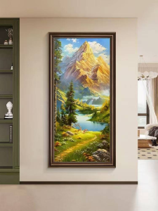 Entryway decorative painting French retro mural at the end of the corridor wall mural home dector