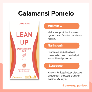 [4 Servings/Box] Doki Doki Lean Up Calorie Burning Juice - NO bounce back - Boost Metabolism