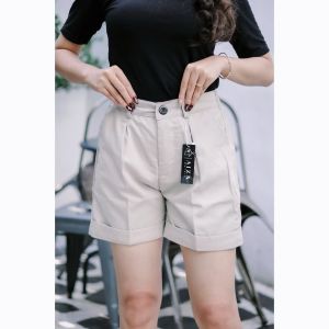 Hotpants Wanita Casual Polos Pinggang Tinggi Pinggang Lebar - Tights Celana Pendek