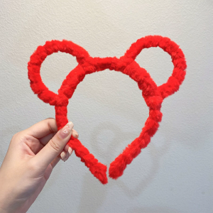 Halloween Bear Ear Hairband Plush Hair Hoop Role Play Bear Ear Headbands Realistic Bear Ear Hairband for Girls Makeup