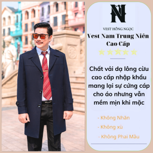Áo Dạ Nam Dáng Dài  Măng Tô Nam Cao Cấp Chất Liệu Dạ Lông Cừu Nhập Khẩu