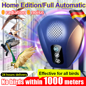 ✔️AI chip Technology✔️ ultrasonic bird repellent anti bird repellent outdoor crow pigeons repellent penghalau burung Better to use than bird spikes Intelligent frequency conversion 360° eviction 驱鸟神器