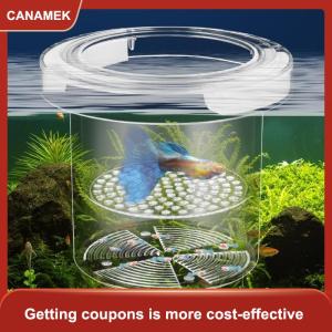 【CANAMEK 】 Floating Fish Breeding Isolation Box Aquarium Breeder Feeder Fish Tank Hatchery Incubator Fish Tank Transparent Incubator Box