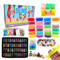 Wonderful Toys 24 Color DIY Slime Kit Cotton Slime Clay for Kids DIY Craft Clay Cotton Clay Making Material Set. 
