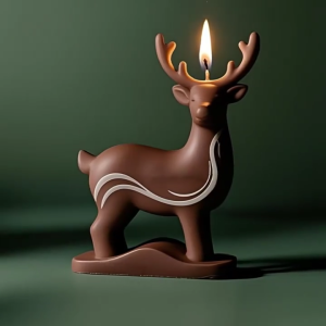 2Pcs Reindeer Silicone Mold Christmas Themed Silicone Mold For Soap Making Christmas Home Decorations