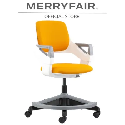 Merryfair ROOKEE Ergonomic Study & Office Chair for Back Pain | Adjustable Height Lumbar Support Breathable Mesh | Premium Comfortable Chair Malaysia