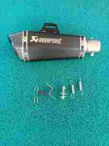 Adv 160 stainless elbow on Akrapovic Hexatip with silencer