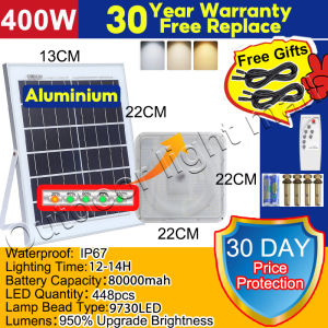 【Shipping from Manila】2026 upgrade solar ceiling lamp 3 way colors solar light 1200W ceiling light outdoor waterproof IP67 indoor light 800000mAh solar 9730led square automatic night light with remote