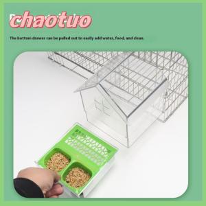 chaotuo Hanging Parrot Feeder Prevent Scattering Bird Feeding Bowl Multifunction Bird Bath Parakeets Bathtub Bird Cage Accessories